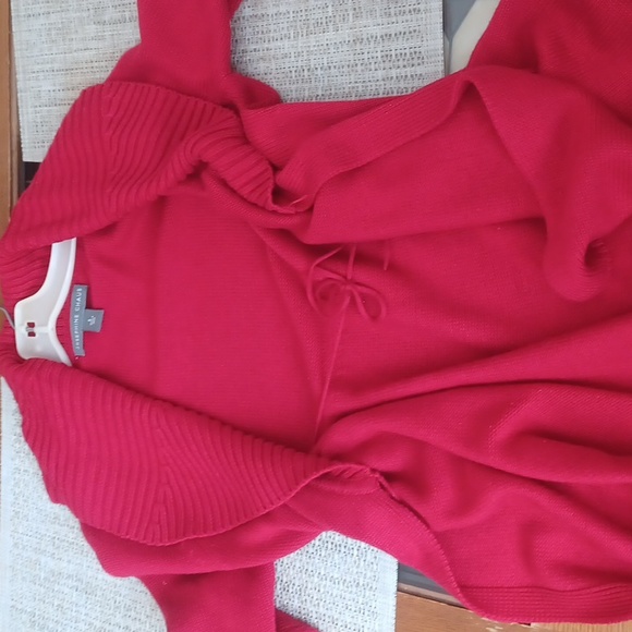 Sweater Jacket,Red,SmallEUC - Picture 7 of 9